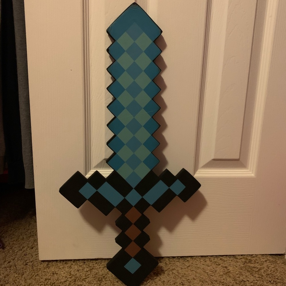 TALL minecraft diamond sword
